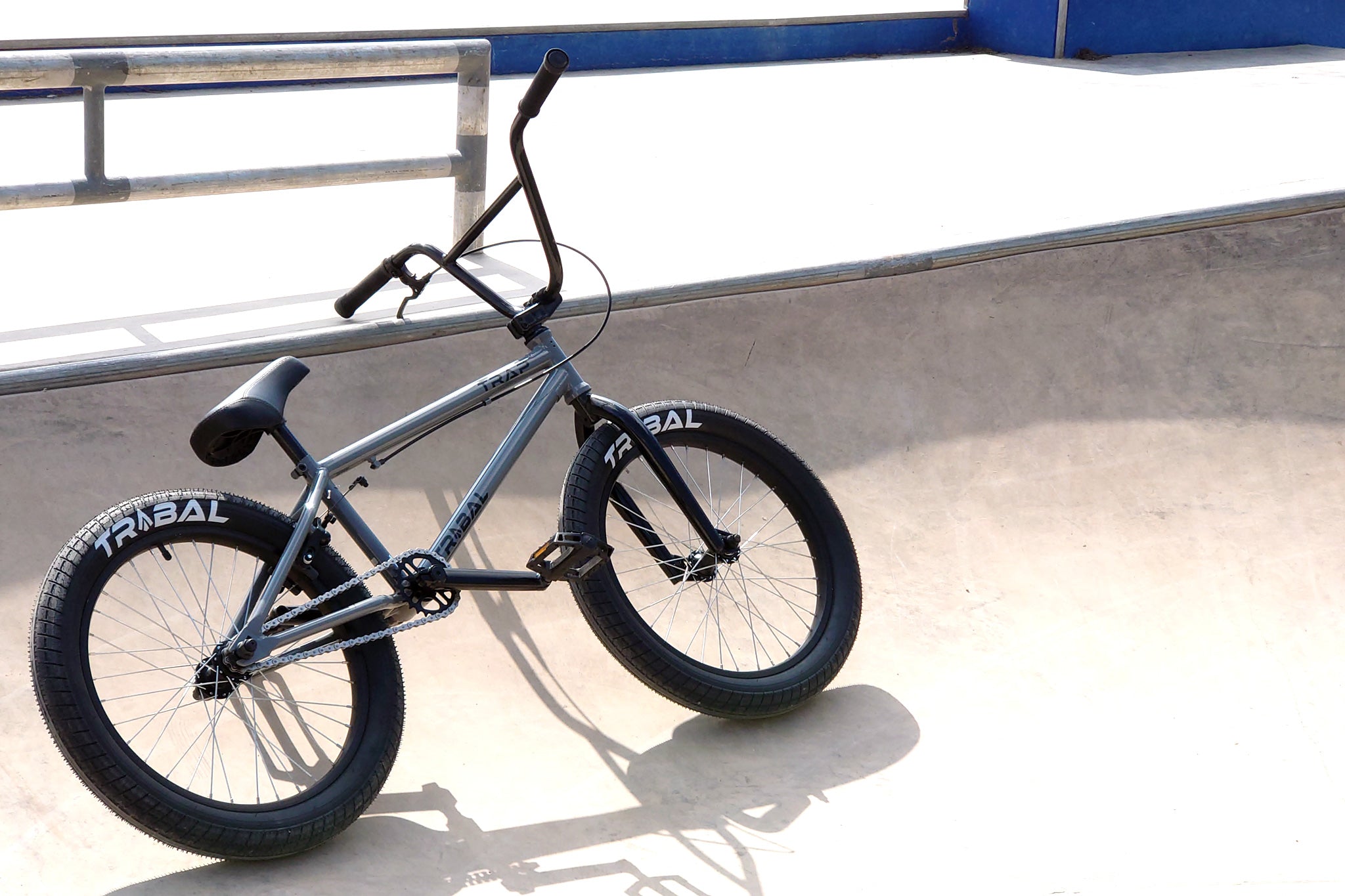 Tribal Trap BMX Bike - Cool Gloss Grey V2