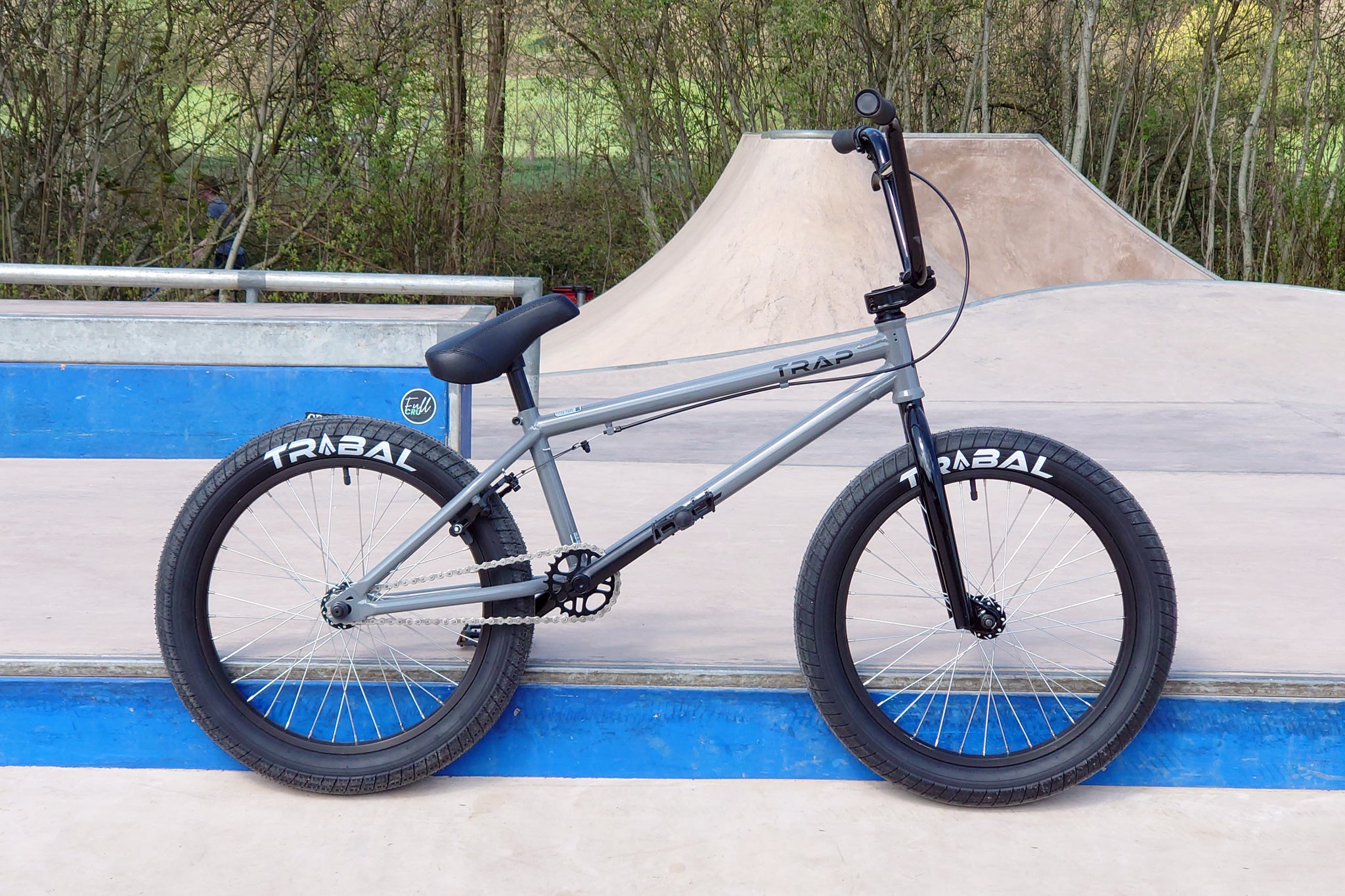 Tribal Trap BMX Bike - Cool Gloss Grey V2